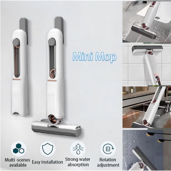 Portable Mini Squeeze Desk Cleaner Mop